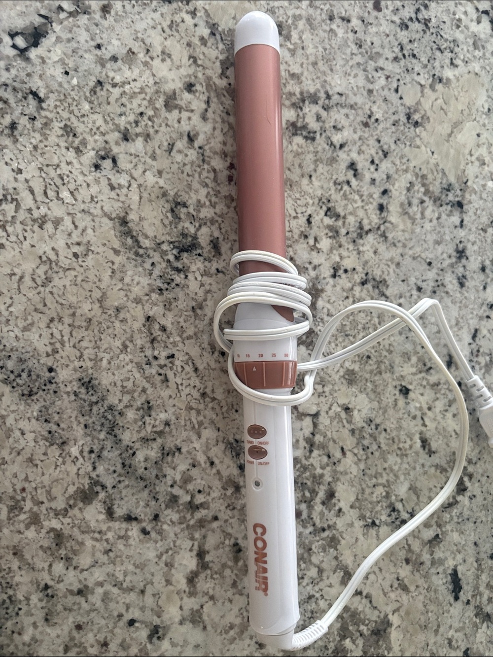 Conair Rose Gold & White Curling Iron - 1" Barrel